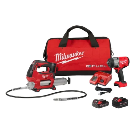 M18 FUEL™ 1/2″ HTIW w/ Friction Ring & Grease Gun Combo Kit