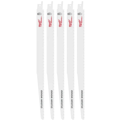 12″ 6 TPI Fleam Ground SAWZALL® Blade for Clean Wood (5 PK)