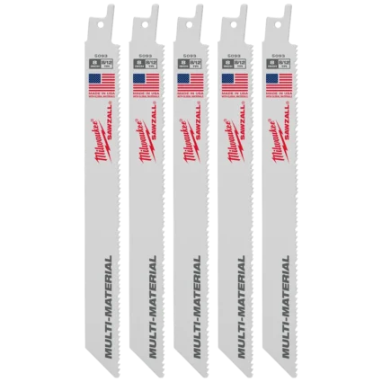 8″ 8/12 TPI SAWZALL® Blade for Multi-Material (5 PK)
