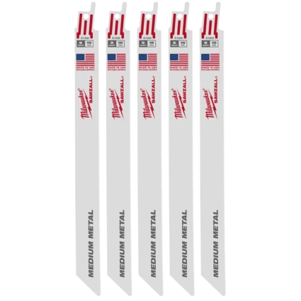 9″ 18 TPI SAWZALL® Blade for Medium Metal (5 PK)