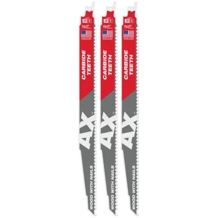 12″ 5 TPI AX™ with Carbide Teeth SAWZALL® Blade for Wood with Nails (1 PK)