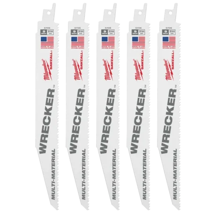 9″ 7/11 TPI WRECKER™ SAWZALL® Blade for Multi-Material (5 PK)