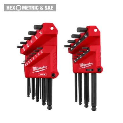 22-Key Ball End L-Style Hex Key Set – SAE/Metric