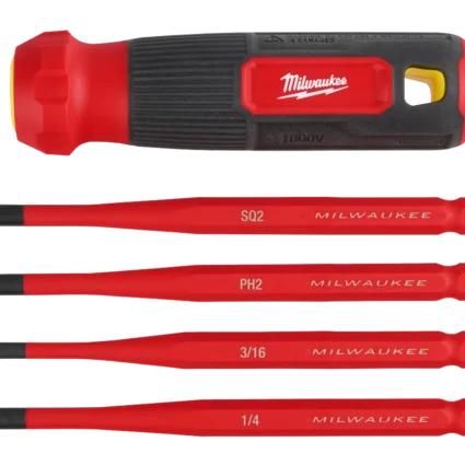 4-in-1 1000V Insulated Slim Tip Multi-Bit Screwdriver