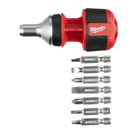 8-in-1 Compact Ratcheting Multi-bit Driver