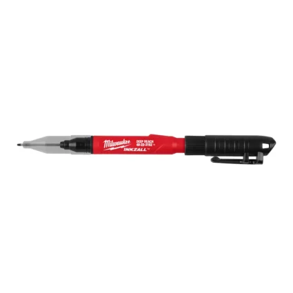 INKZALL™ 2IN1 Deep Reach Ultra Fine Point Black Jobsite Marker