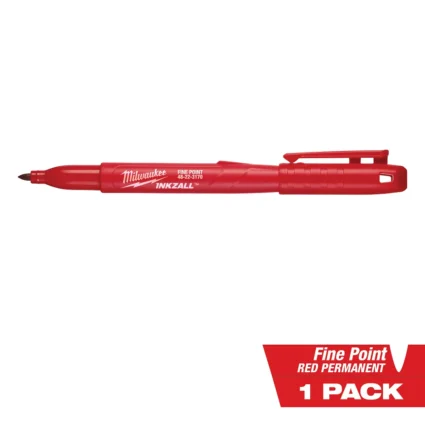 INKZALL™ Red Fine Point Marker