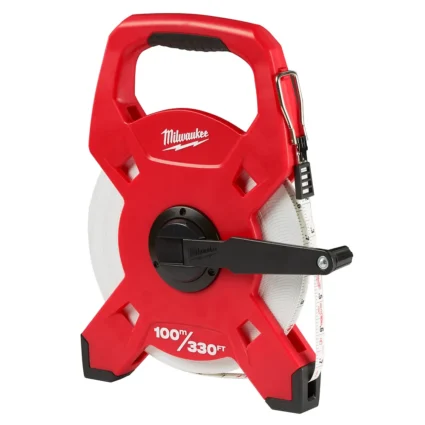 100m/330ft Fiberglass Open Reel Long Tape Measure