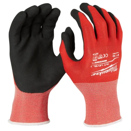 Cut Level 1 Nitrile Dipped Gloves – M