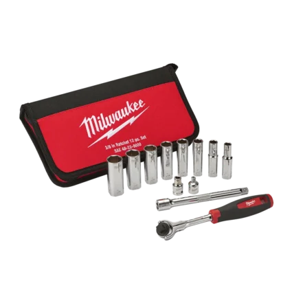 12pc 3/8″ Drive SAE Socket Set