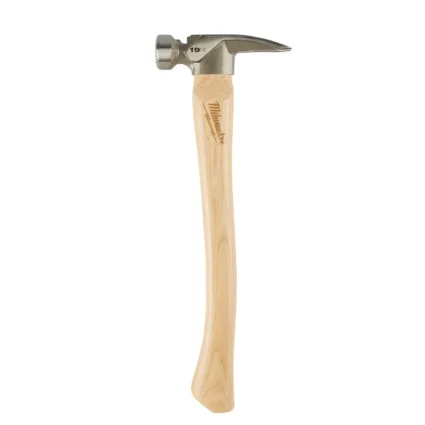 19oz Milled Face Hickory Handle Framing Hammer