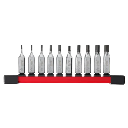 10pc 1/4″ Drive Hex Bit Socket Set – SAE