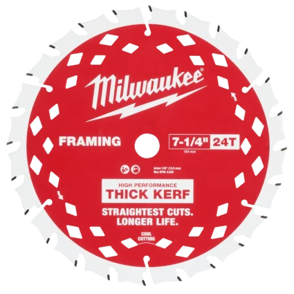 7-1/4″ 24T Thick Kerf Framing Circular Saw Blade Contractor Pack (25 PK)