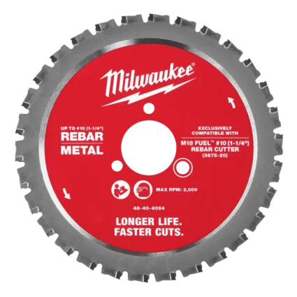 #10 (1-1/4”) Rebar Cutting Blade