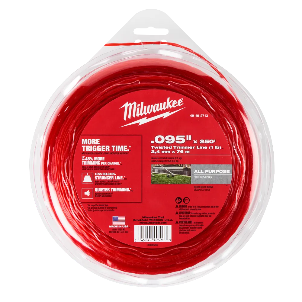 .095" x 250’ (1 lb.) Twisted Trimmer Line