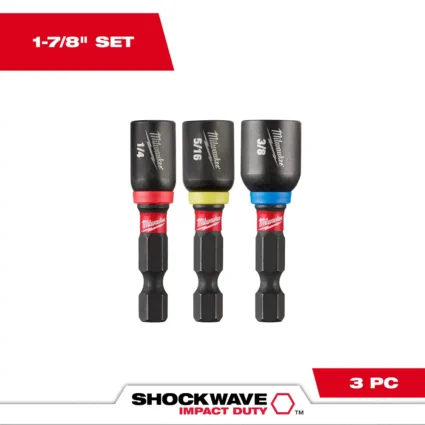 3PC SHOCKWAVE™ Impact Duty 1-7/8″ Magnetic Nut Driver Set