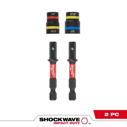 2PC SHOCKWAVE™ Impact Duty QUIK-CLEAR™ 2-in-1 Magnetic Nut Driver Set