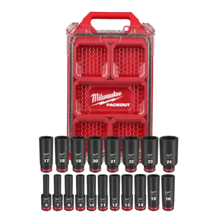 19PC SHOCKWAVE™ Impact Duty Socket 3/8” Drive MM Set with PACKOUT™