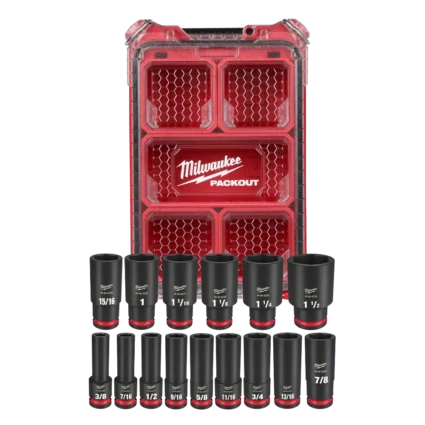 15PC SHOCKWAVE™ Impact Duty Socket 1/2” Drive SAE Set with PACKOUT™