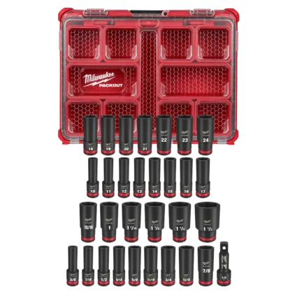 31PC SHOCKWAVE™ Impact Duty Socket 1/2” Drive Set with PACKOUT™