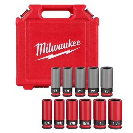 SHOCKWAVE™ Impact Duty 1/2 Drive SAE & Metric 11PC Lug Nut Wheel Socket Set