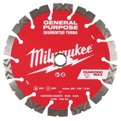 7″ DIAMOND MAX™ Segmented Turbo, General Purpose Diamond Blade