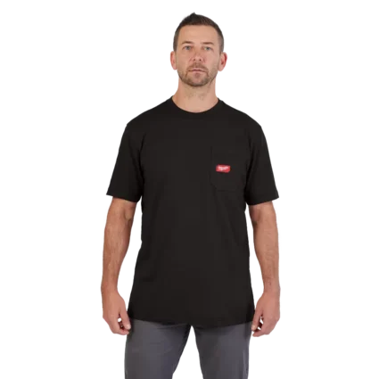 GRIDIRON™ Pocket T-Shirt – Short Sleeve Black