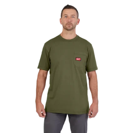 GRIDIRON™ Pocket T-Shirt – Short Sleeve Green