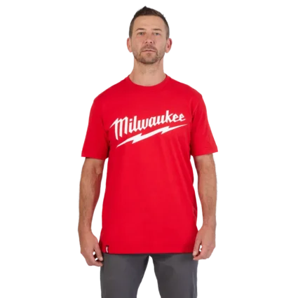 Heavy Duty Tee – Short Sleeve Logo Red