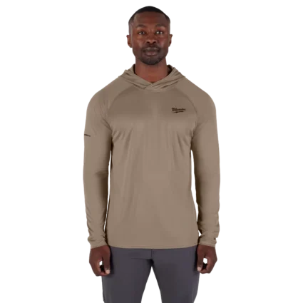 WORKSKIN™ Hooded Sun Shirt – SANDSTONE