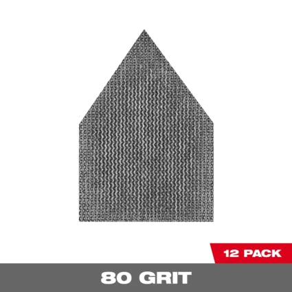80 Grit Mesh Sanding Sheets for M12 FUEL™ Orbital Detail Sander (12 PK)