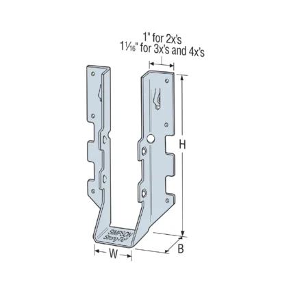 2×8 Light-Capacity Hanger